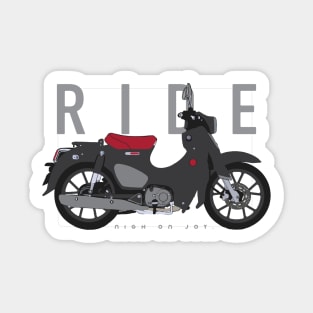 Ride super cub black Sticker